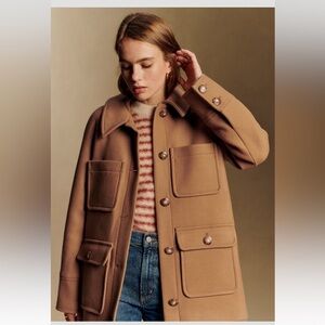 Sézane, Paolo Tan Coat, NWOT!!